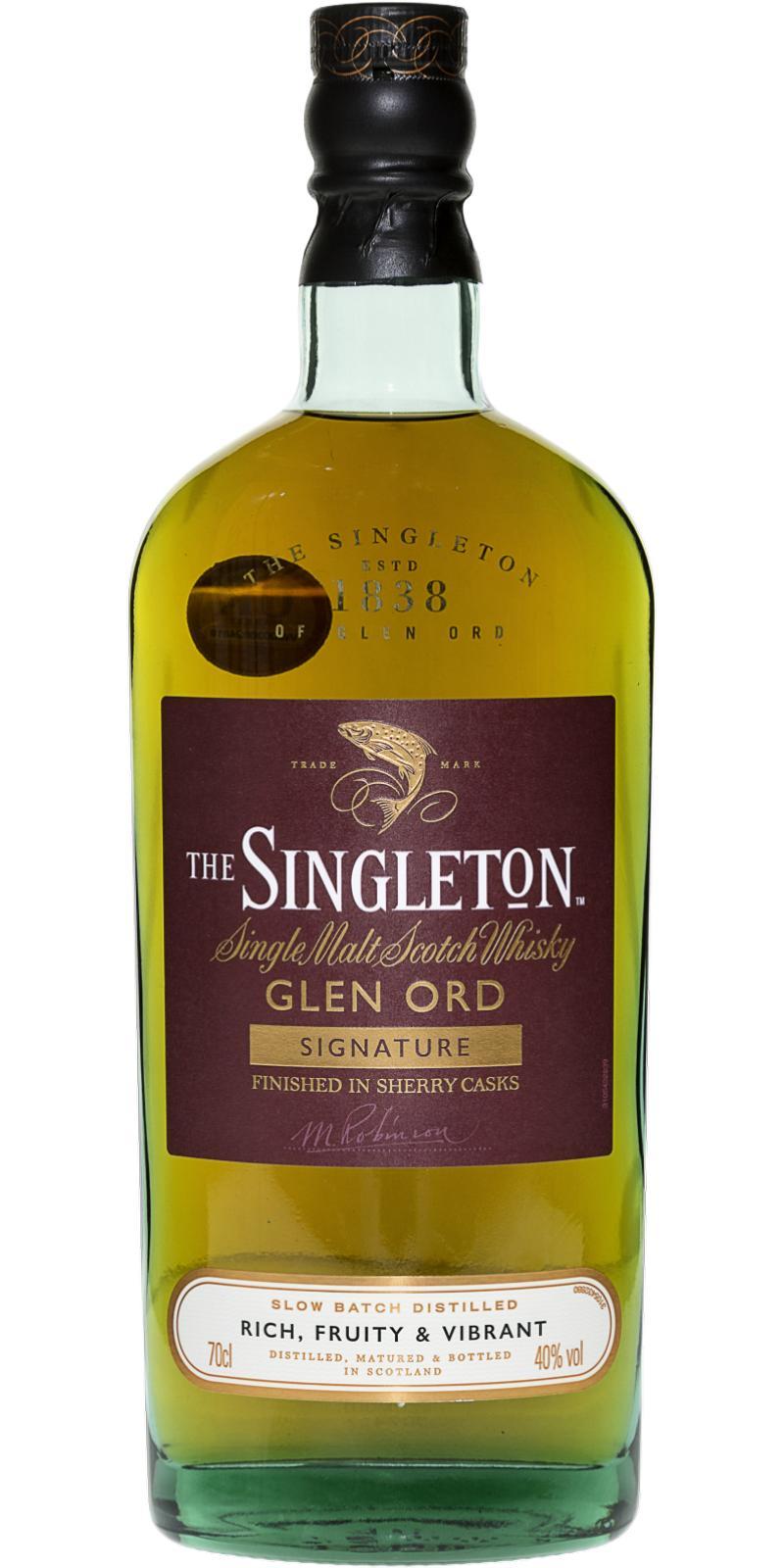 The Singleton of Glen Ord Signature  Finished in Sherry Casks