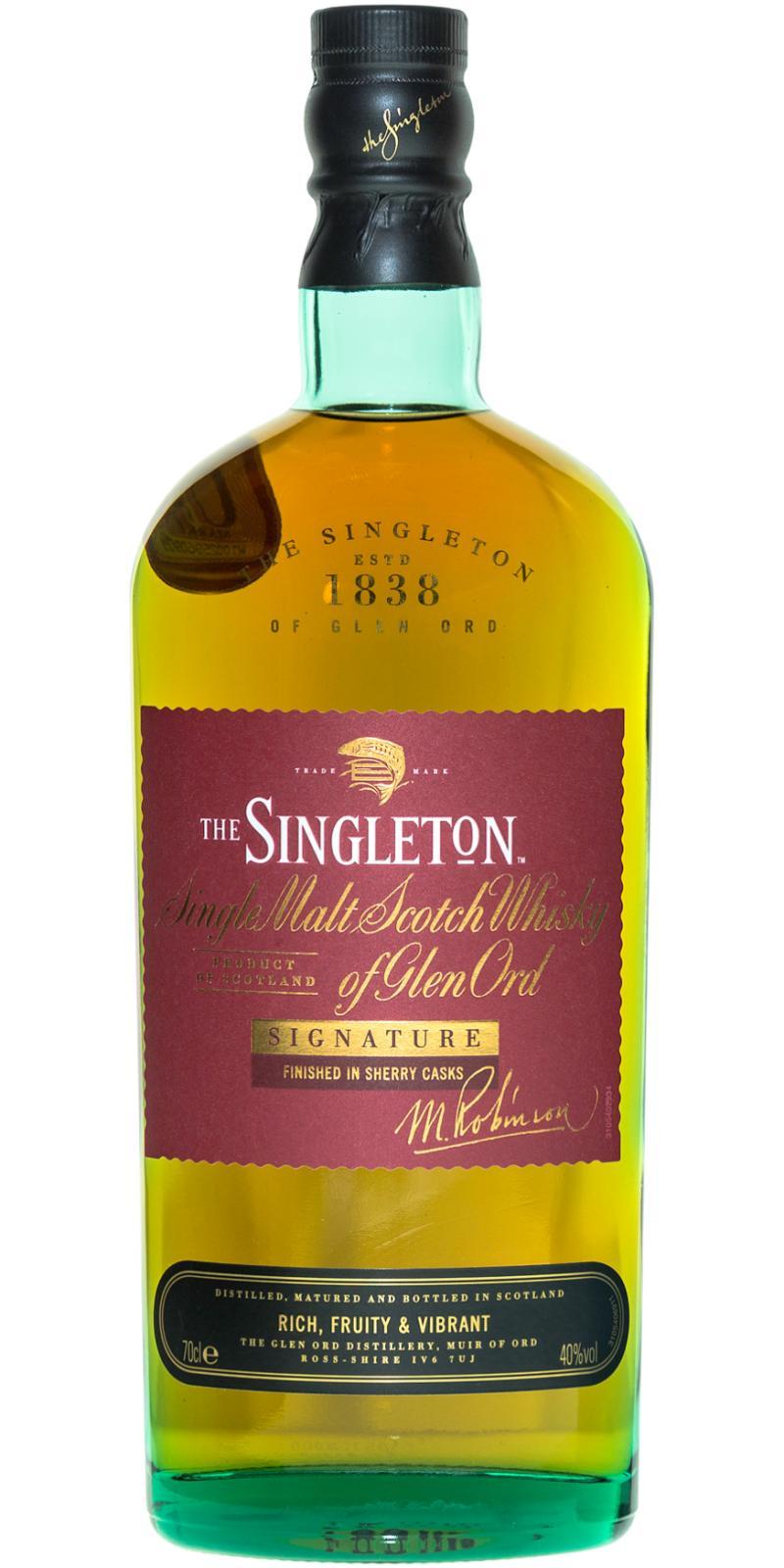 The Singleton of Glen Ord Signature  Finished In Sherry Cask