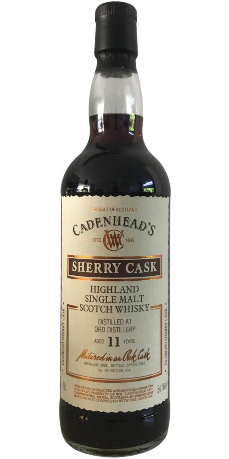 Glen Ord 2008 CA  Wood Range - Sherry Cask