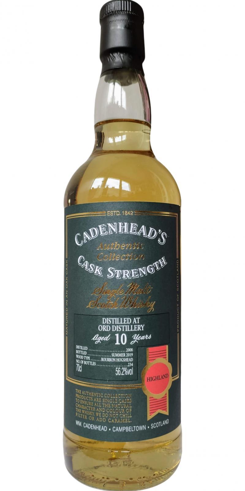 Glen Ord 2008 CA  Authentic Collection