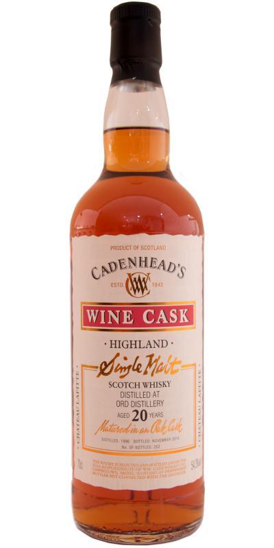 Ord 1996 CA  Wood Range - Wine Cask