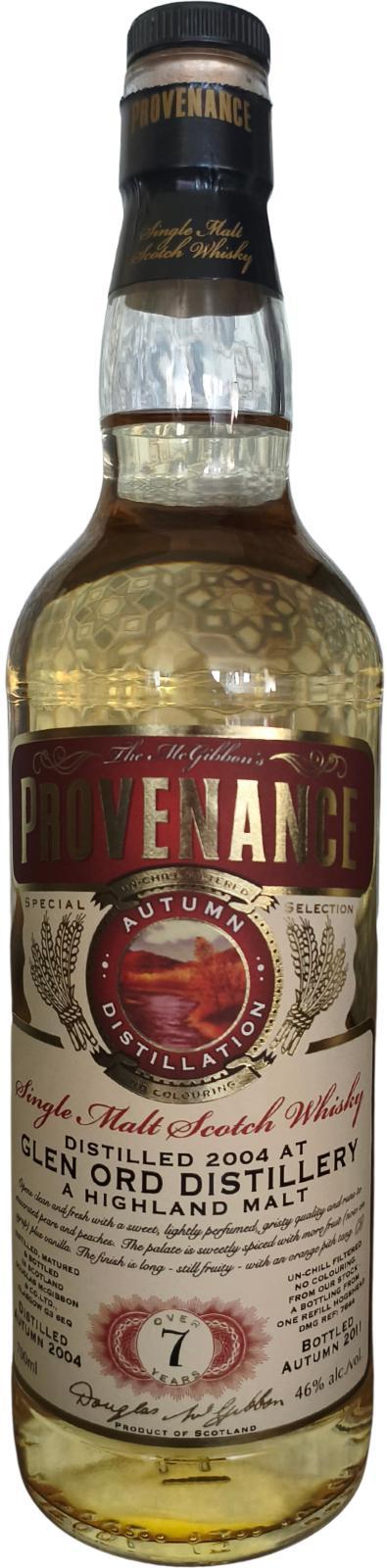Glen Ord 2004 McG  McGibbon's Provenance