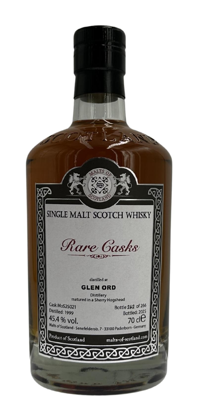 Glen Ord 1999 MoS  Rare Casks