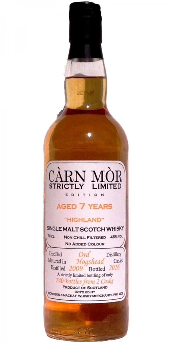 Glen Ord 2009 MMcK  Càrn Mòr - Strictly Limited Edition