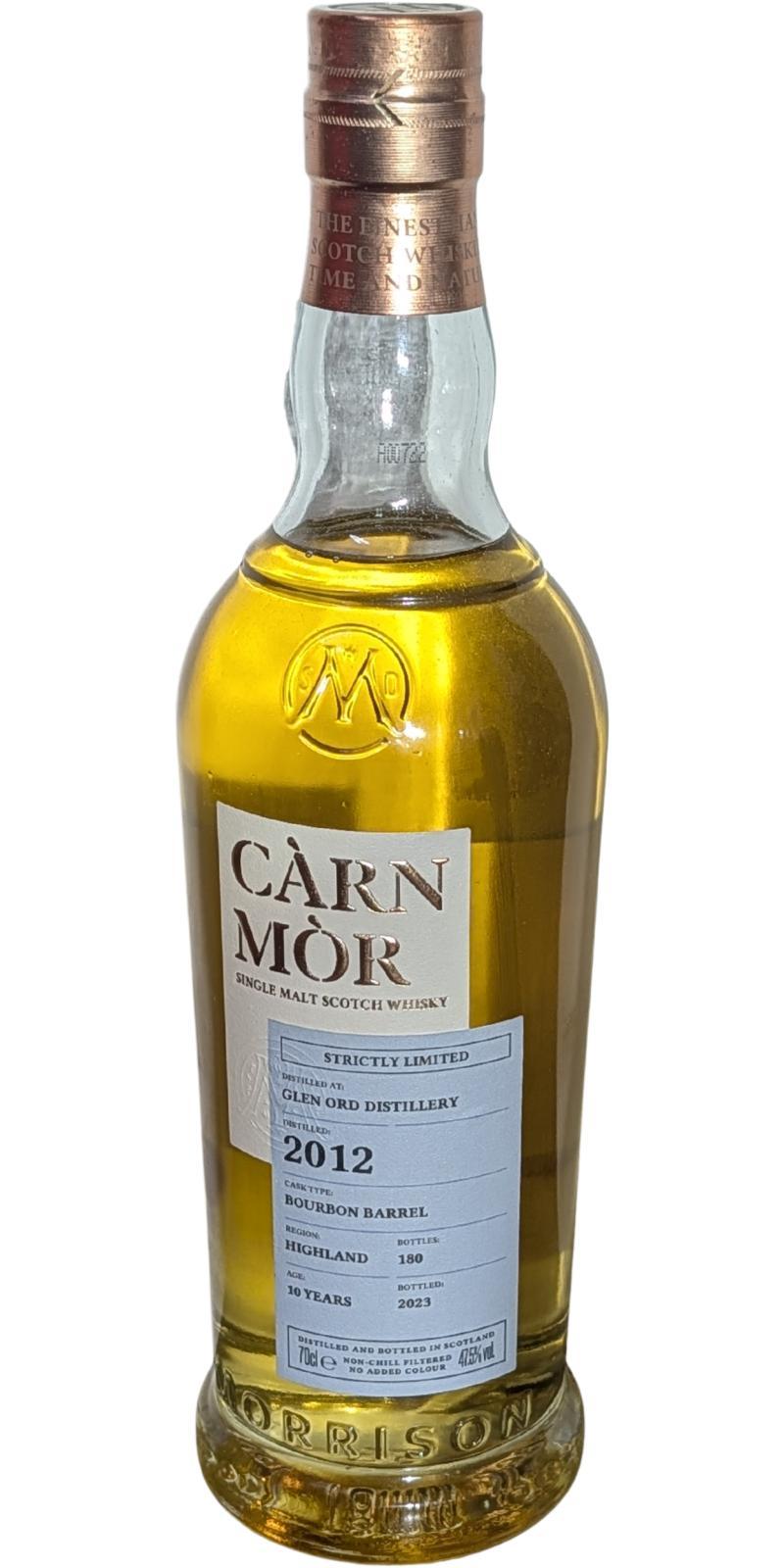 Glen Ord 2012 MSWD  Càrn Mòr - Strictly Limited