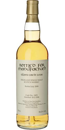 Glen Ord 1998 SV  Bottled for Manufactum