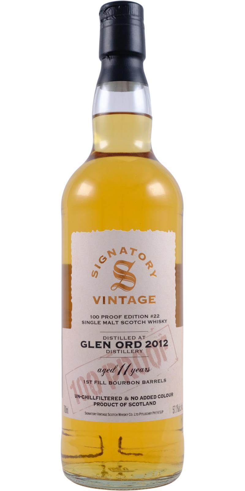Glen Ord 2012 SV  100 Proof - Edition #22