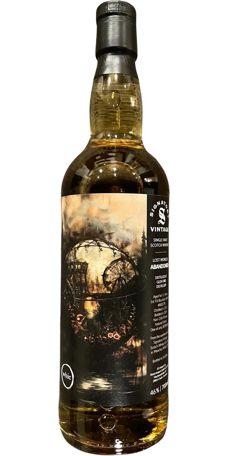 Glen Ord 2012 SV  Lost Worlds - Abandoned