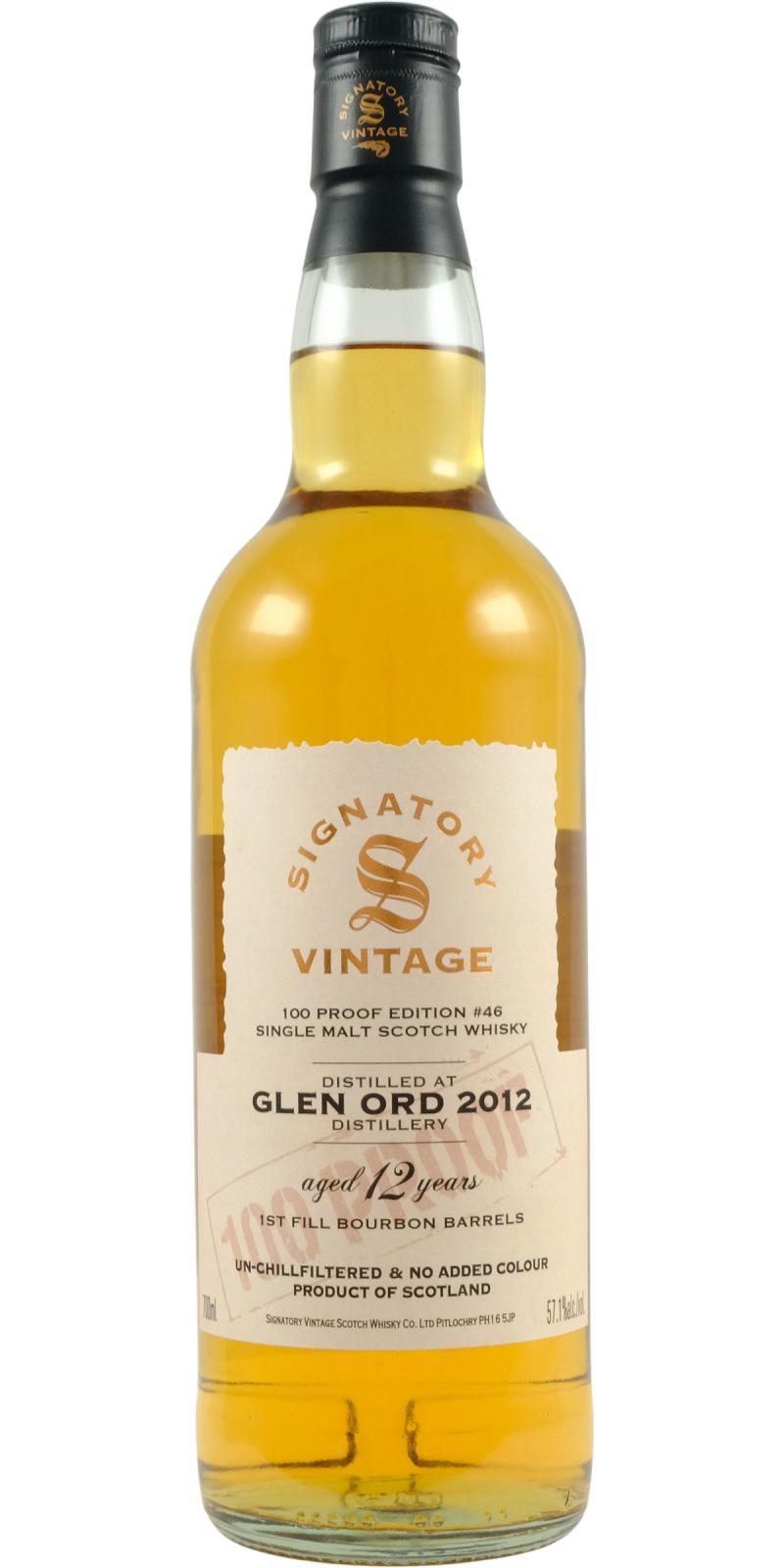 Glen Ord 2012 SV  100 Proof - Edition #46