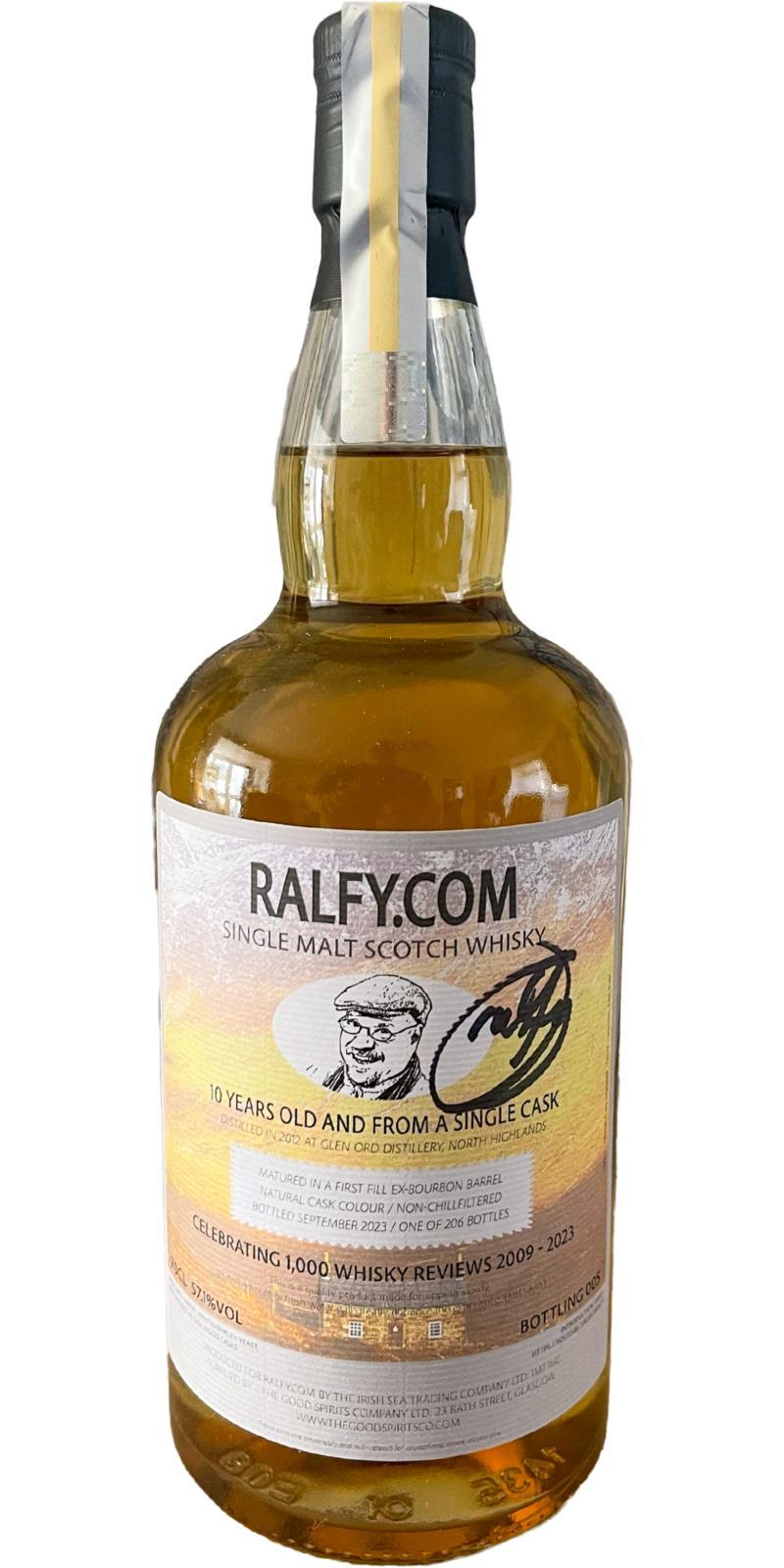 Glen Ord 2012 TGSC  Ralfy.com Bottling 005