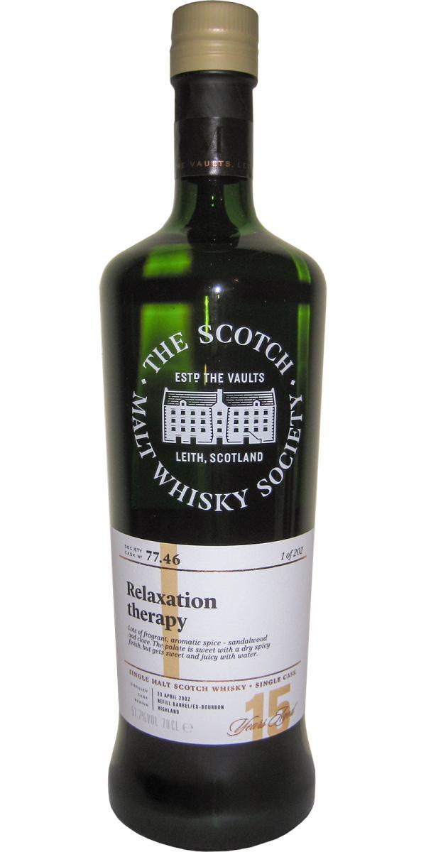 Glen Ord 2002 SMWS 77.46  Relaxation therapy