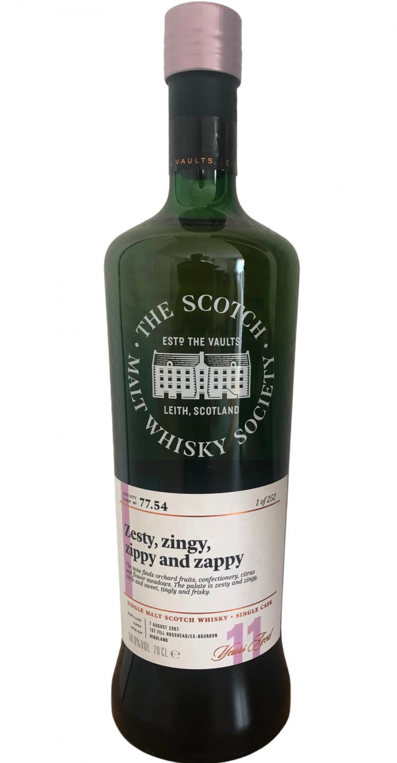 Glen Ord 2007 SMWS 77.54  Zesty, zingy, zippy and zappy