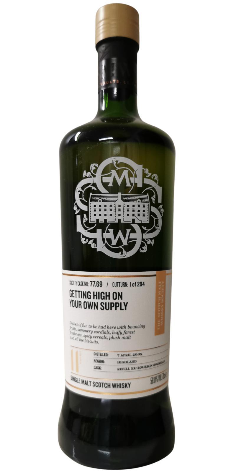 Glen Ord 2009 SMWS 77.69  Getting high on your own supply