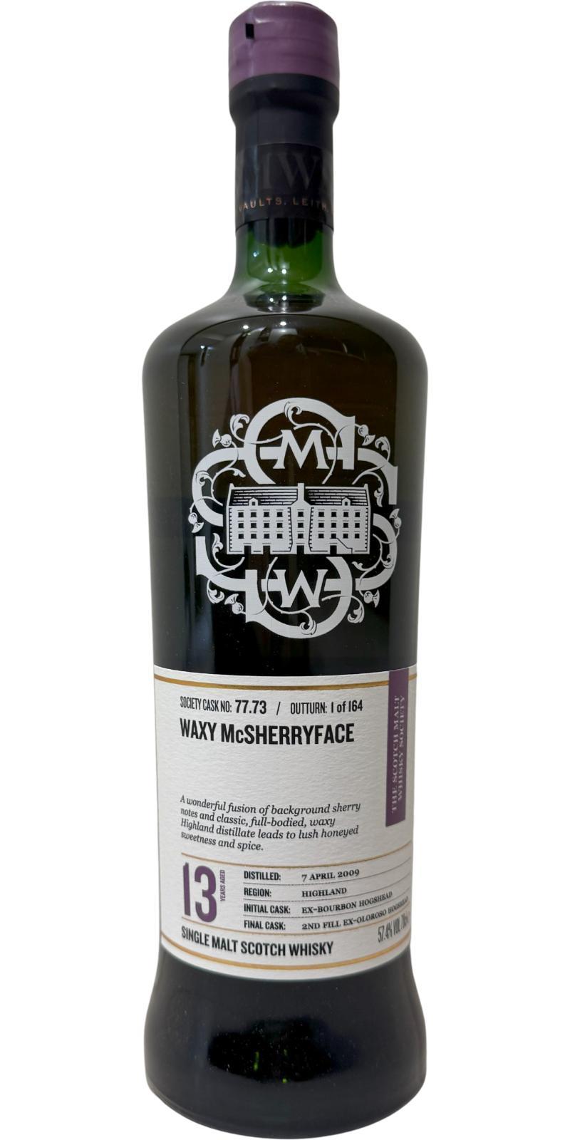 Glen Ord 2009 SMWS 77.73  Waxy McSherryface
