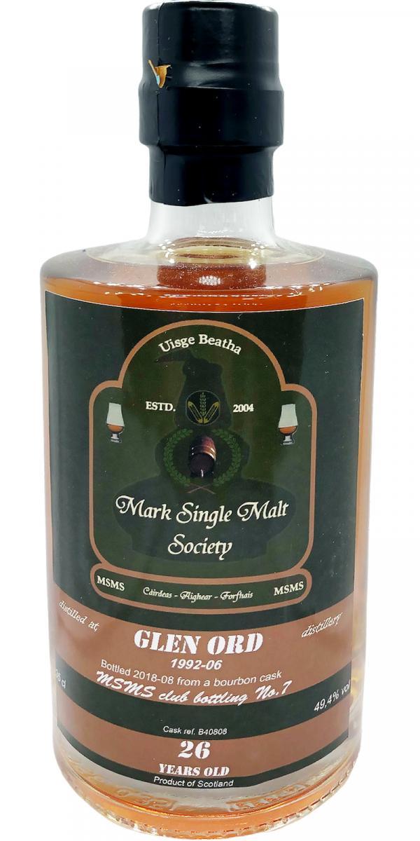 Glen Ord 1992 UD  Private Cask