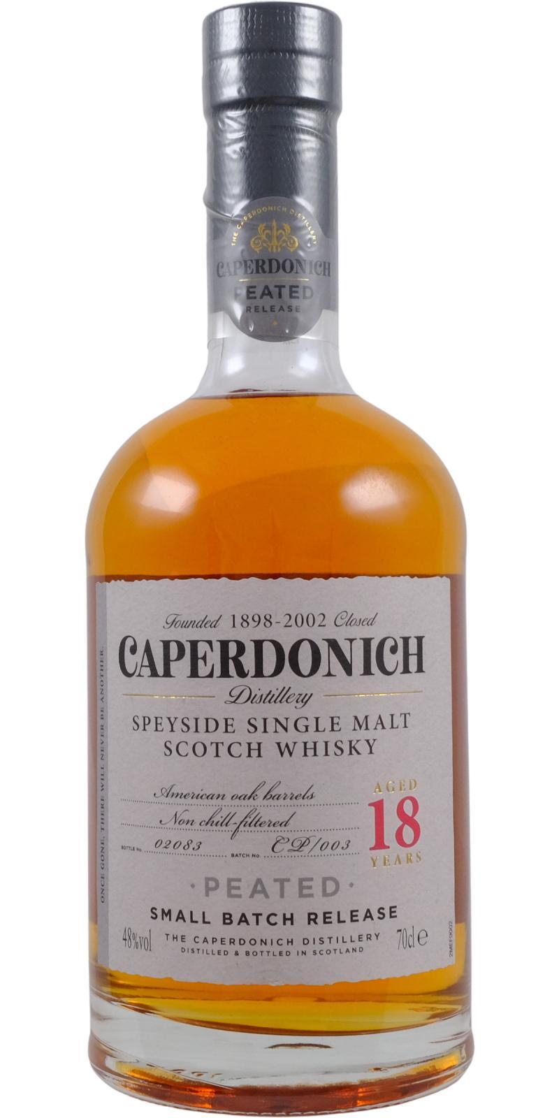 Caperdonich 18-year-old Peated - Small Batch Release