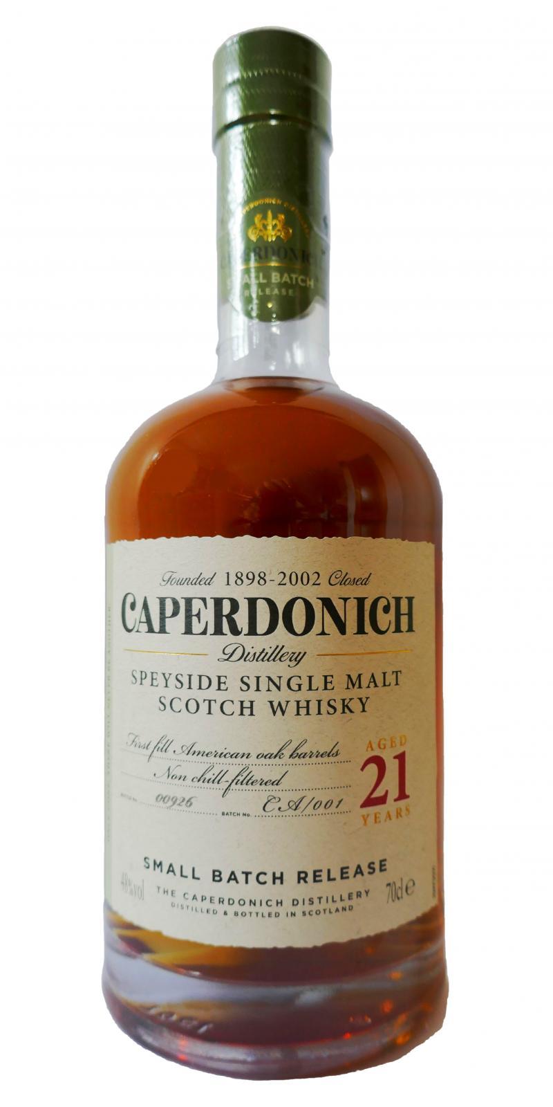 Caperdonich 21-year-old Small Batch Release