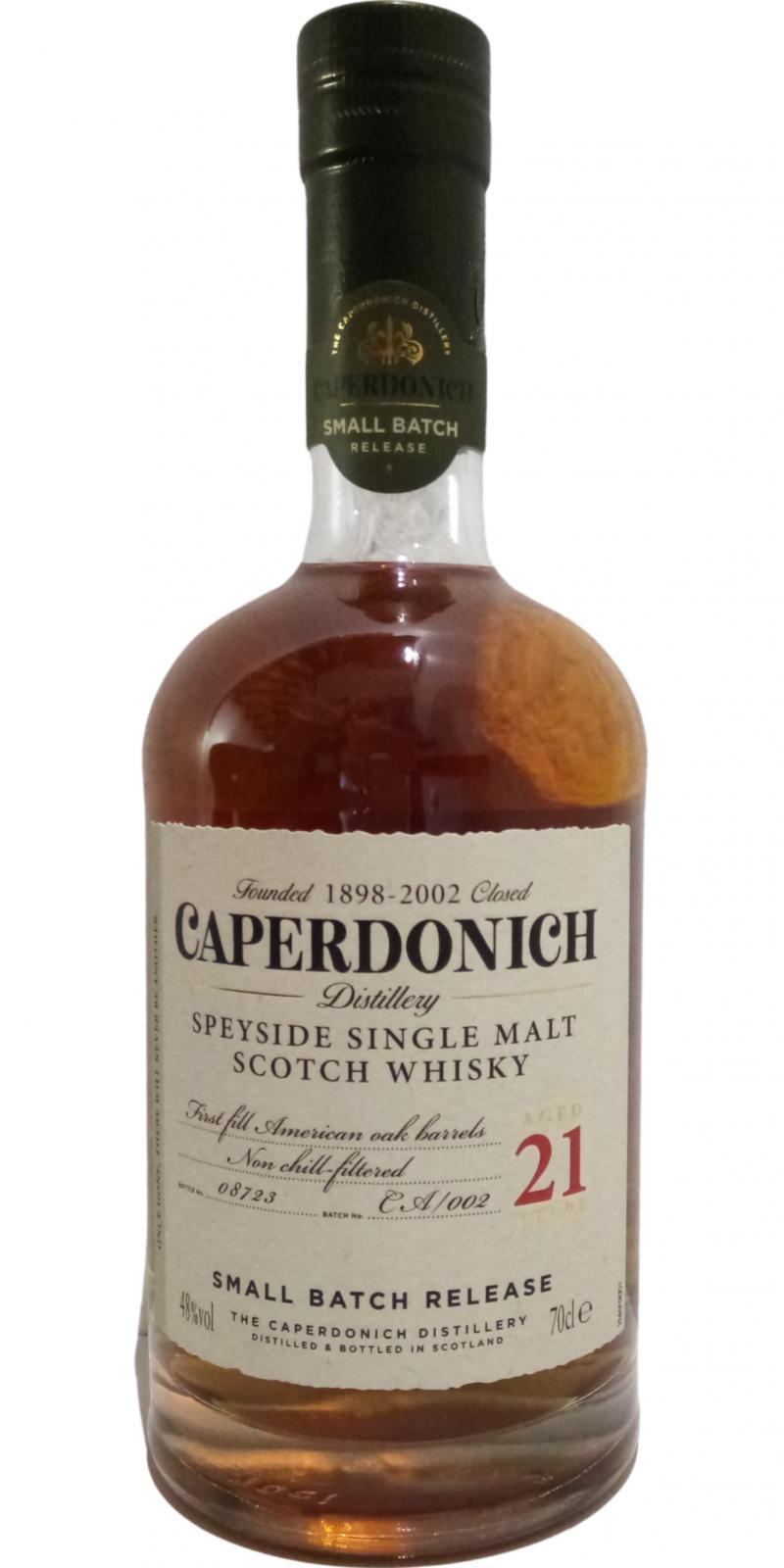 Caperdonich 21-year-old Small Batch Release