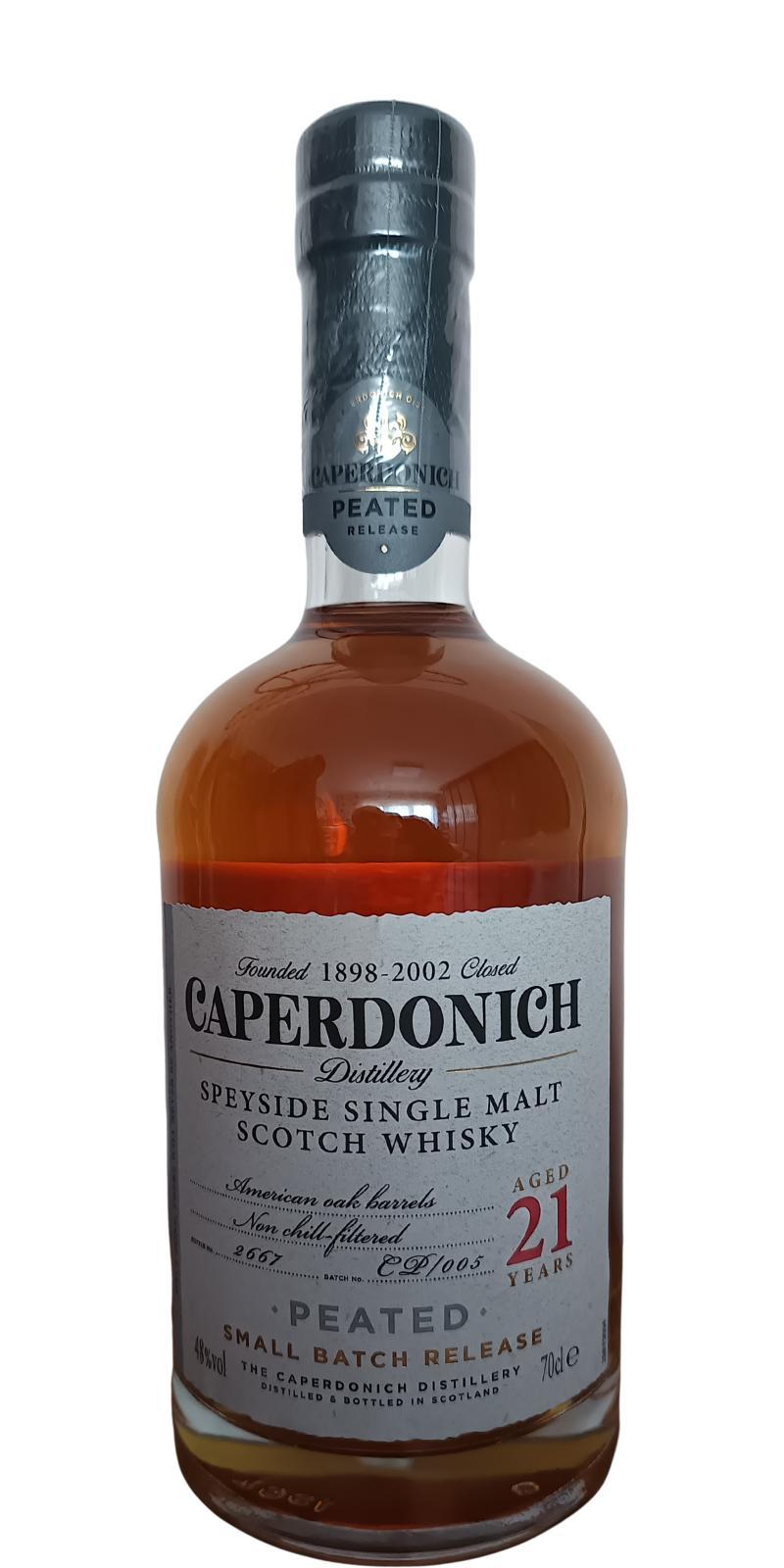 Caperdonich 21-year-old Small Batch Release - Peated