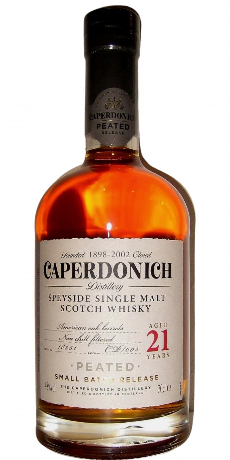 Caperdonich 21-year-old Small Batch Release - Peated