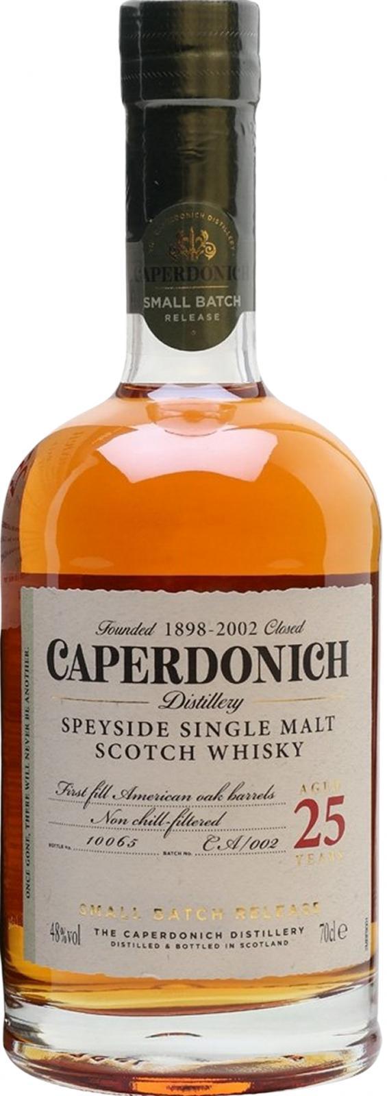 Caperdonich 25-year-old Small Batch Release