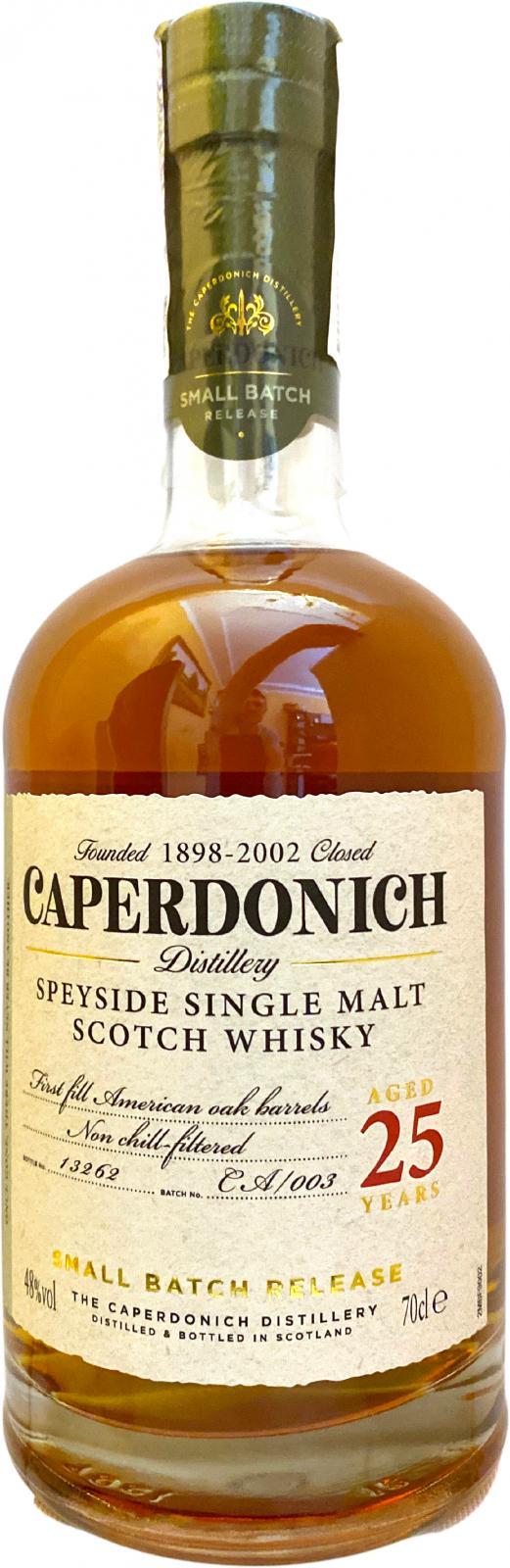 Caperdonich 25-year-old Small Batch Release
