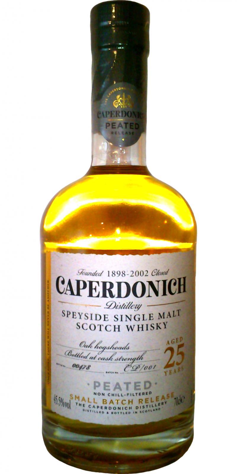 Caperdonich 25-year-old - Peated Small Batch Release