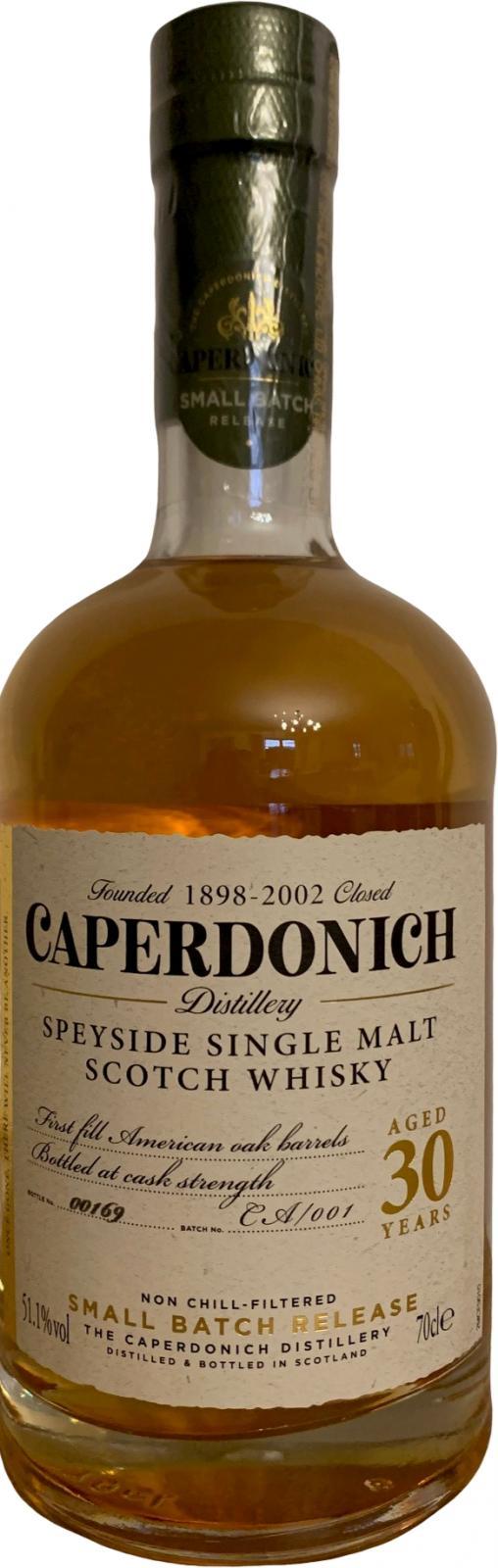 Caperdonich 30-year-old Small Batch Release
