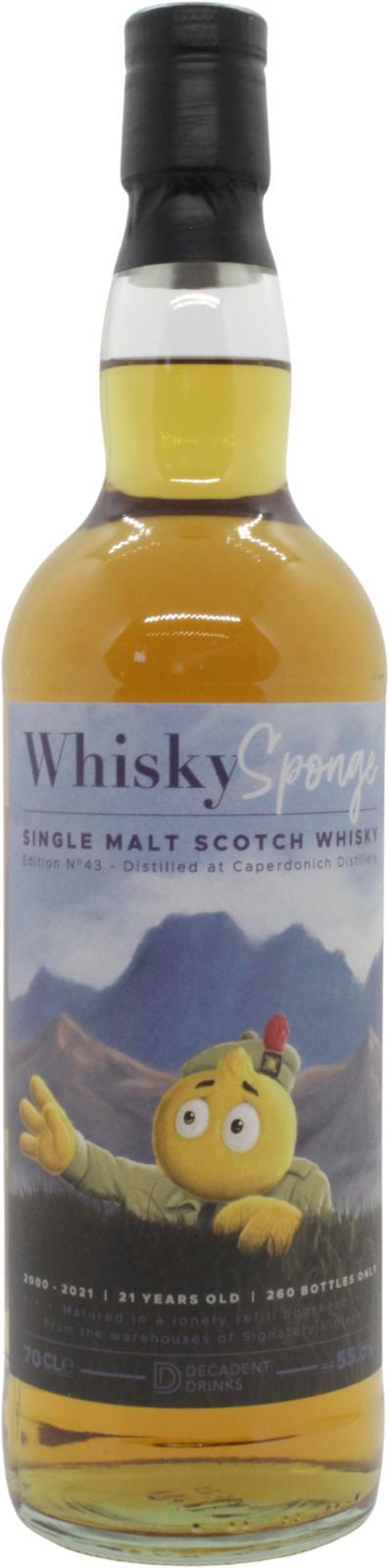 Caperdonich 2000 DeDr Whisky Sponge
