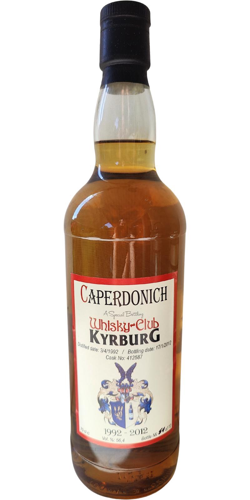 Caperdonich 1992 DT Whisky-Club Kyrburg