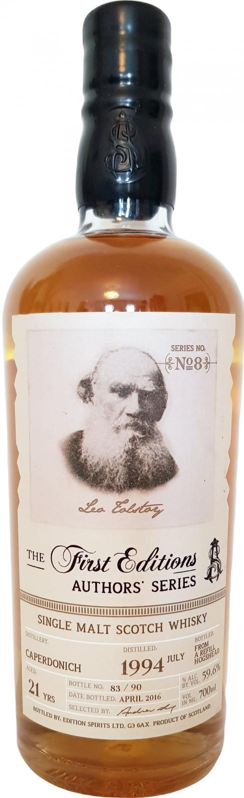 Caperdonich 1994 ED The First Editions - Authors' Series