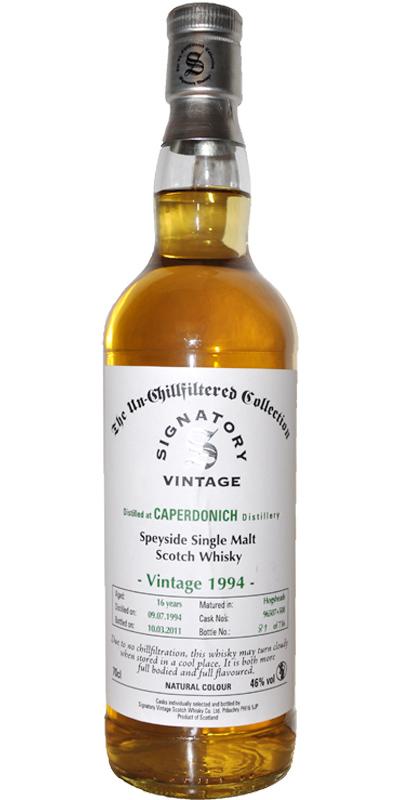 Caperdonich 1994 SV The Un-Chillfiltered Collection