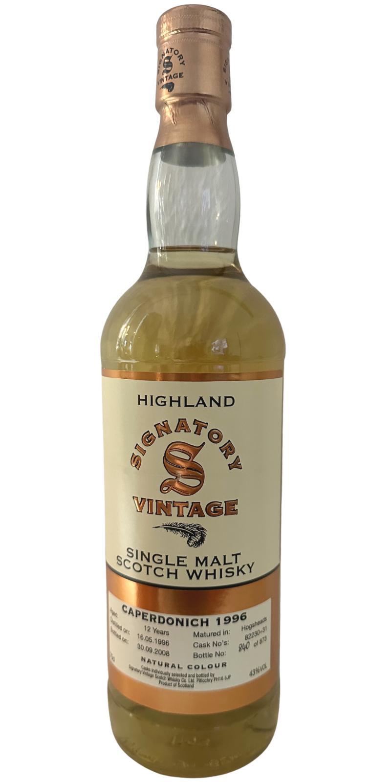 Caperdonich 1996 SV Vintage Collection