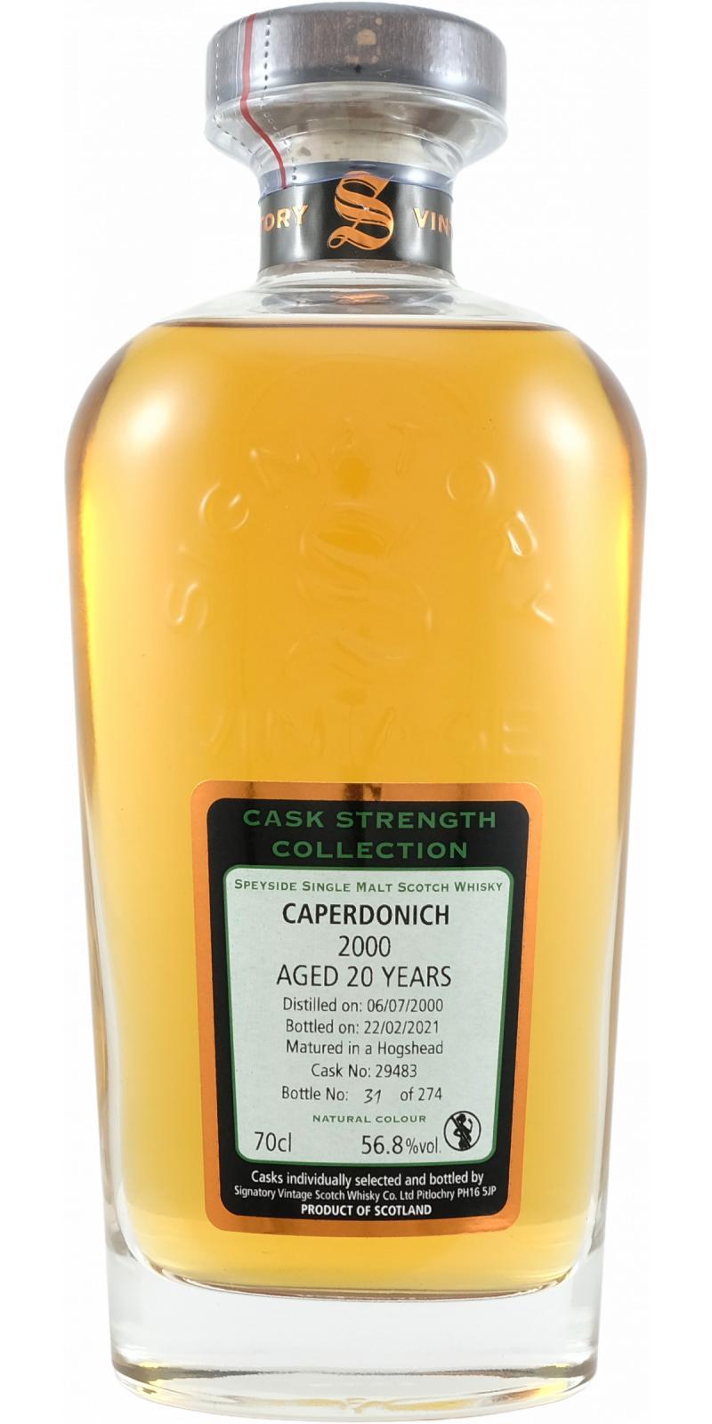 Caperdonich 2000 SV Cask Strength Collection