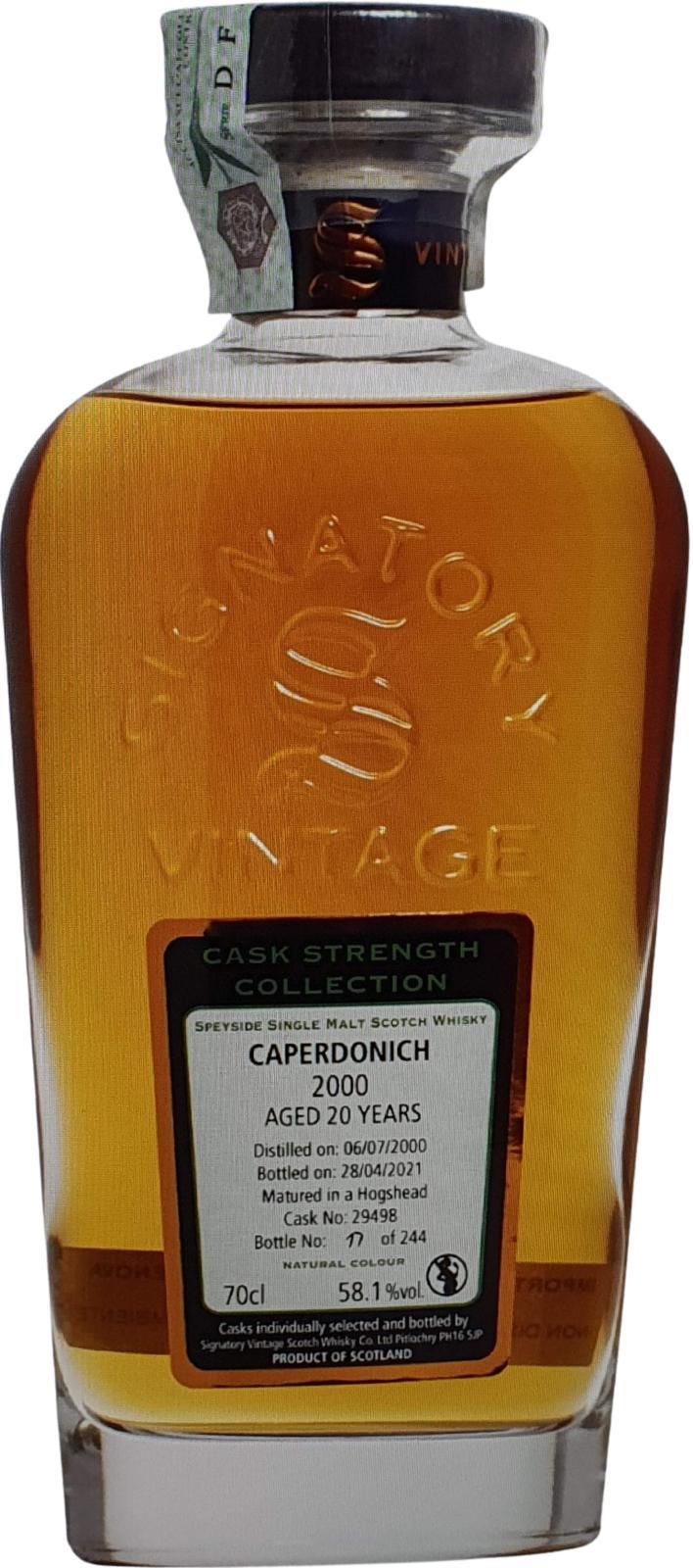 Caperdonich 2000 SV Cask Strength Collection
