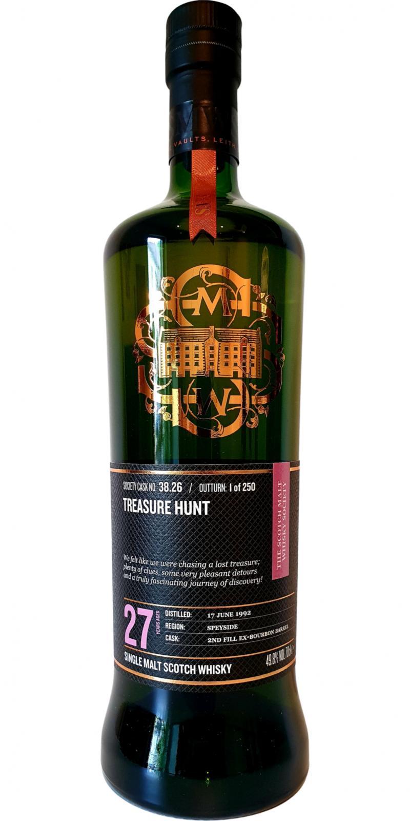 Caperdonich 1992 SMWS 38.26 Treasure hunt