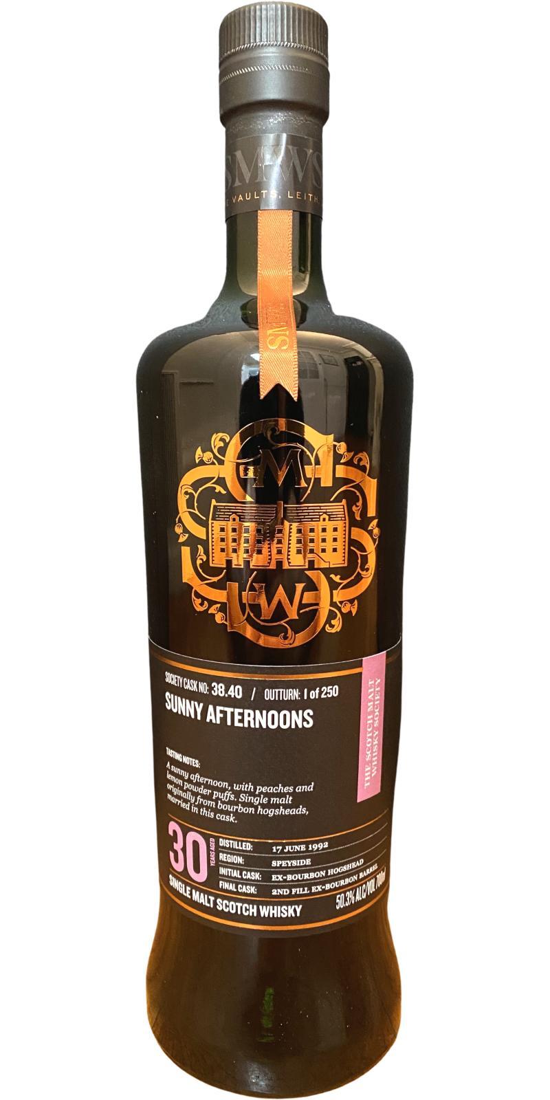 Caperdonich 1992 SMWS 38.40 Powder puffs