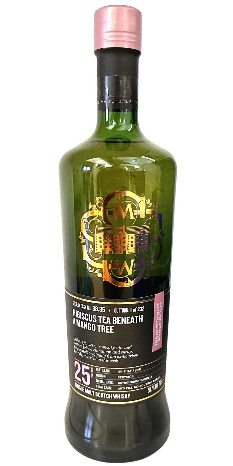 Caperdonich 1996 SMWS 38.35 Hibiscus tea beneath a mango tree