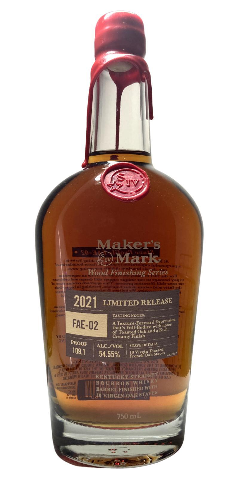 Maker's Mark 2021 Limited Release  Wood Finishing Series