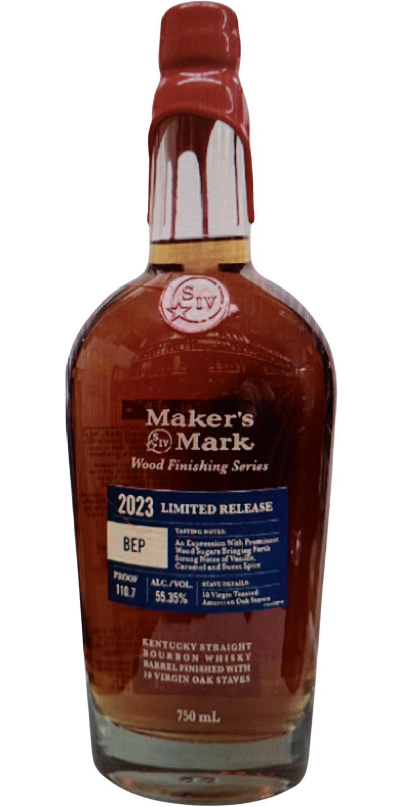 Maker's Mark 2023 Limited Release  Wood Finishing Series