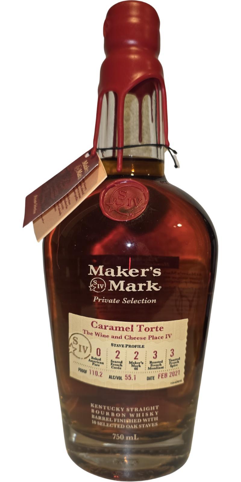 Maker's Mark Caramel Torte  Exclusive Oak Stave Selection