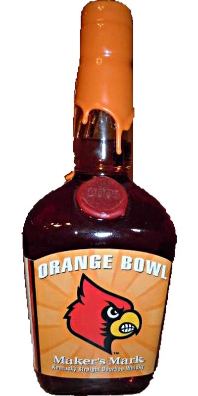 Maker's Mark Orange Wax  Orange Bowl