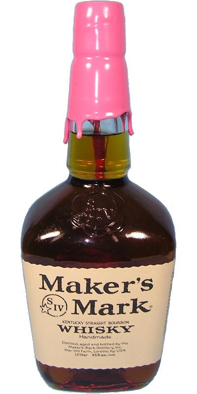 Maker's Mark Pink Wax  Breast Cancer Awareness
