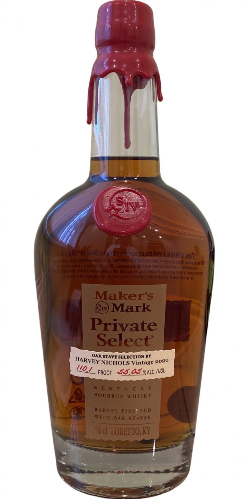 Maker's Mark Private Select  Harvey Nichols Vintage 2020