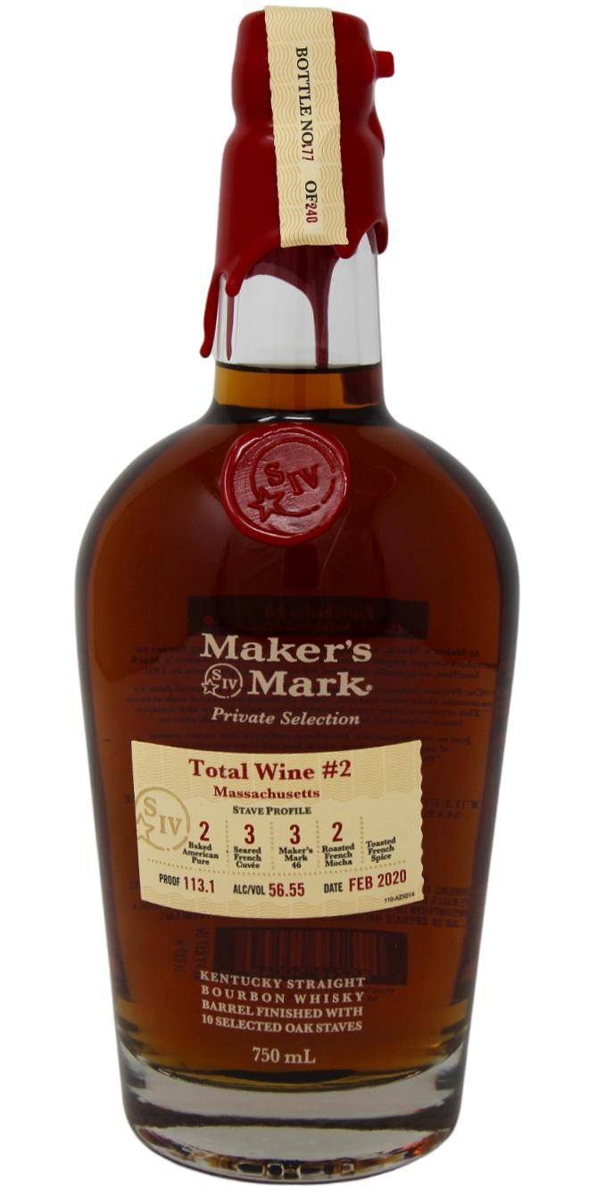 Maker's Mark Private Select  Total Wine #2 Massachusetts