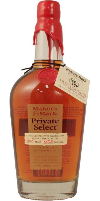 Maker's Mark Private Select  Barrel Finished with Oak Staves