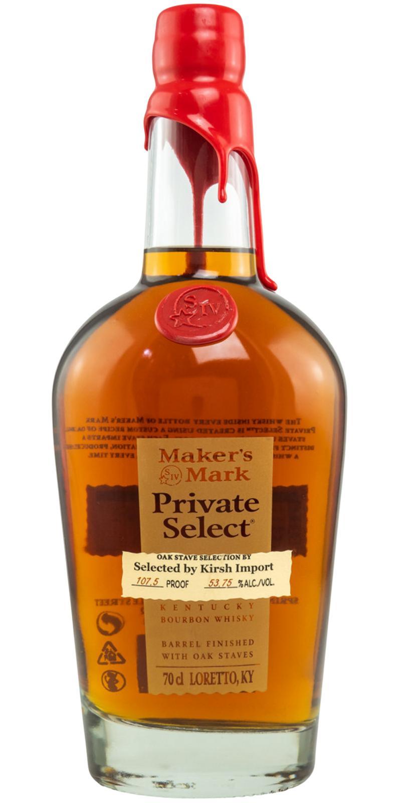Maker's Mark Private Select  Oak Stave Selection