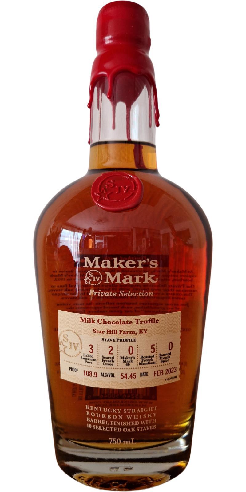 Maker's Mark Private Selection  Milk Chocolate Truffle