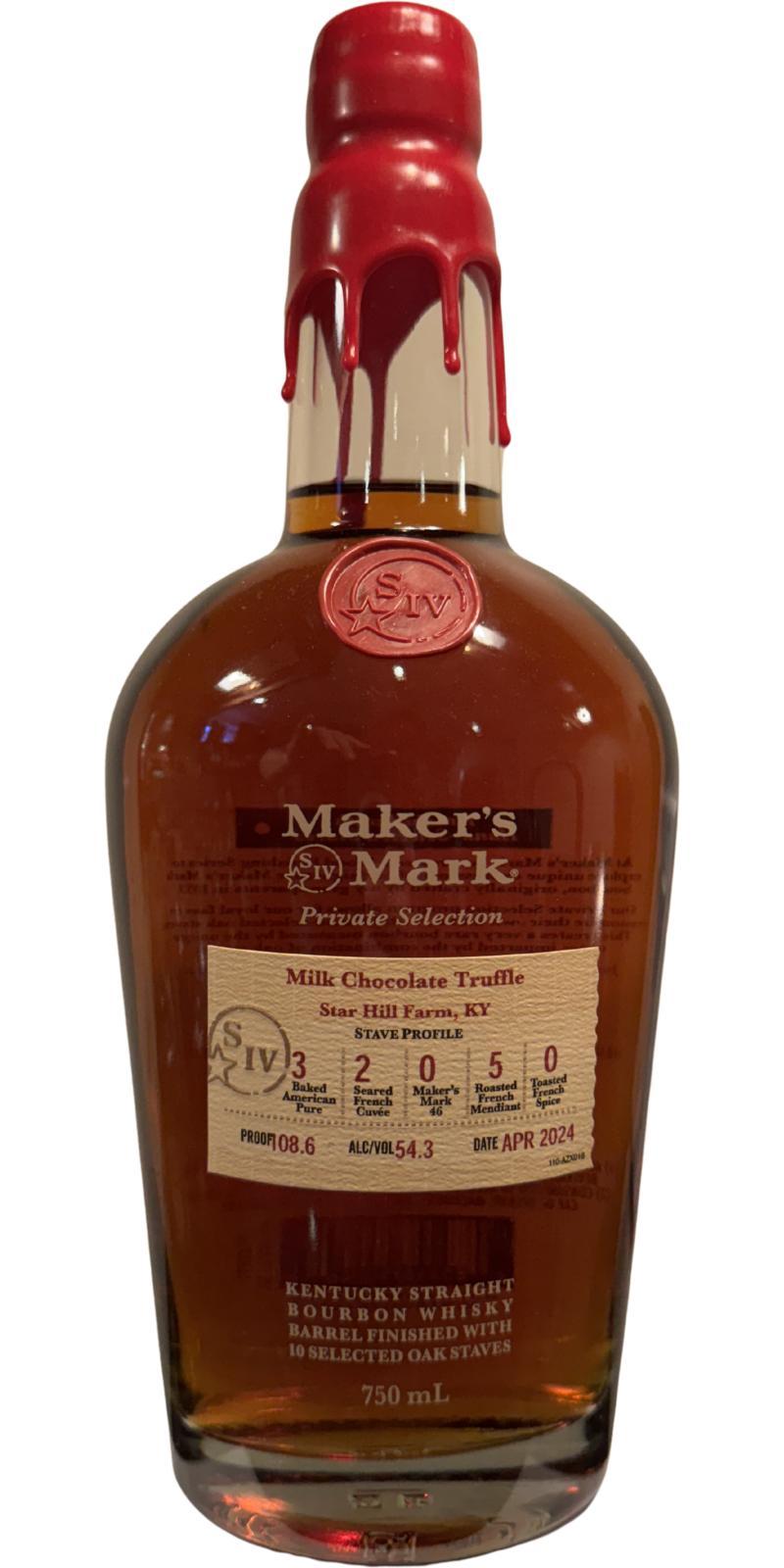 Maker's Mark Private Selection  Milk Chocolate Truffle