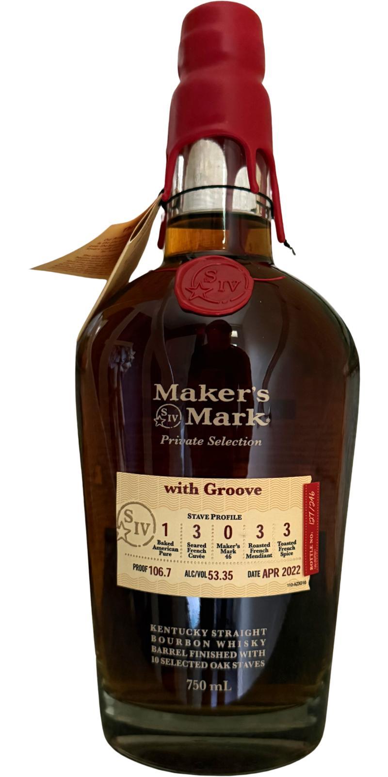 Maker's Mark Private Selection  Exclusive Oak Stave Selection